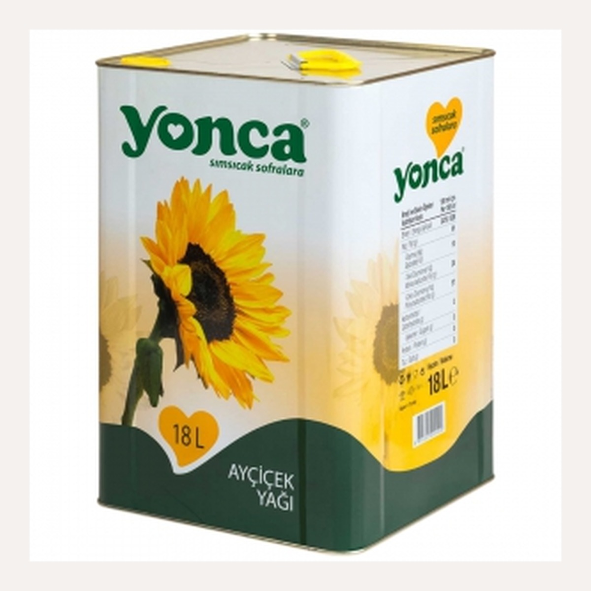 Yonca Ayçiçek Yağ 18 LT