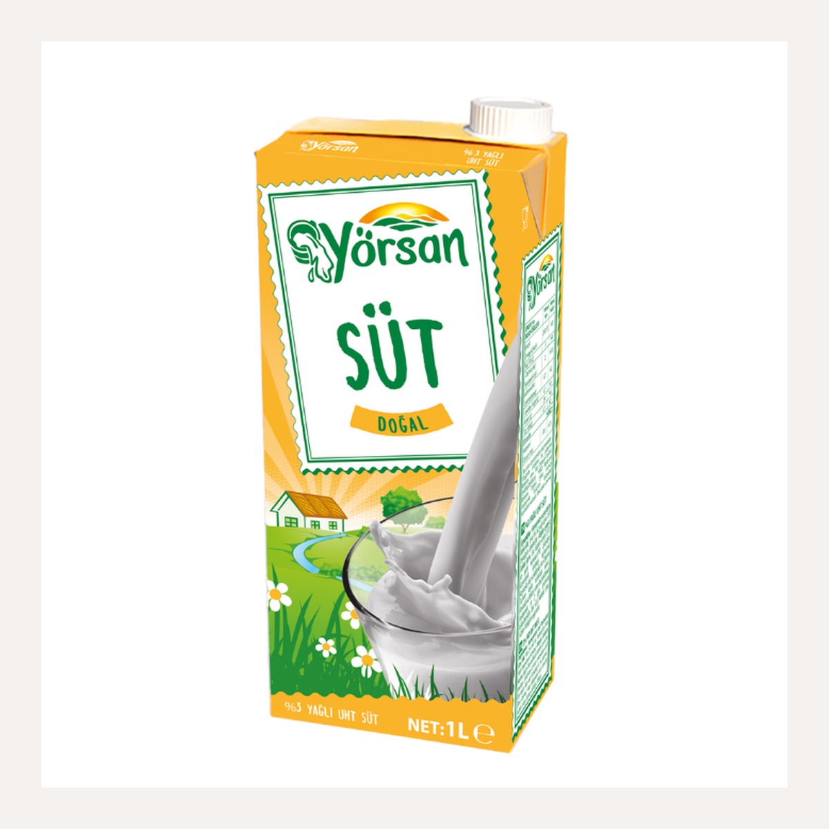 Yörsan UHT Süt Yarım Yağlı 1 L