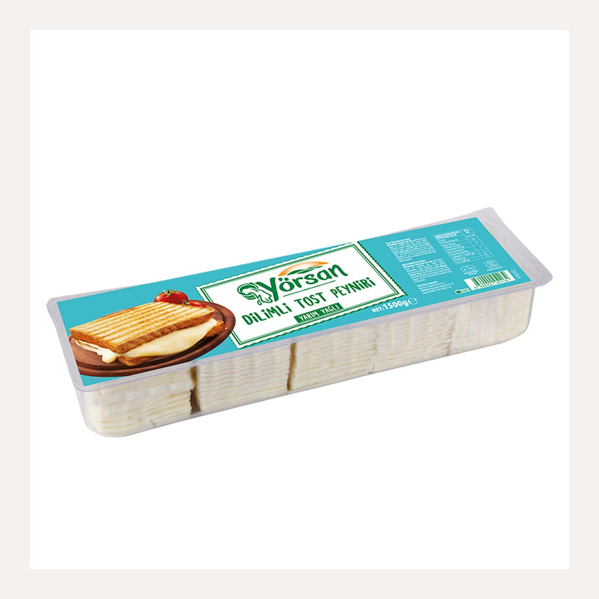 Yörsan Dilimli Tost Peyniri Yarım Yağlı 1500 GR