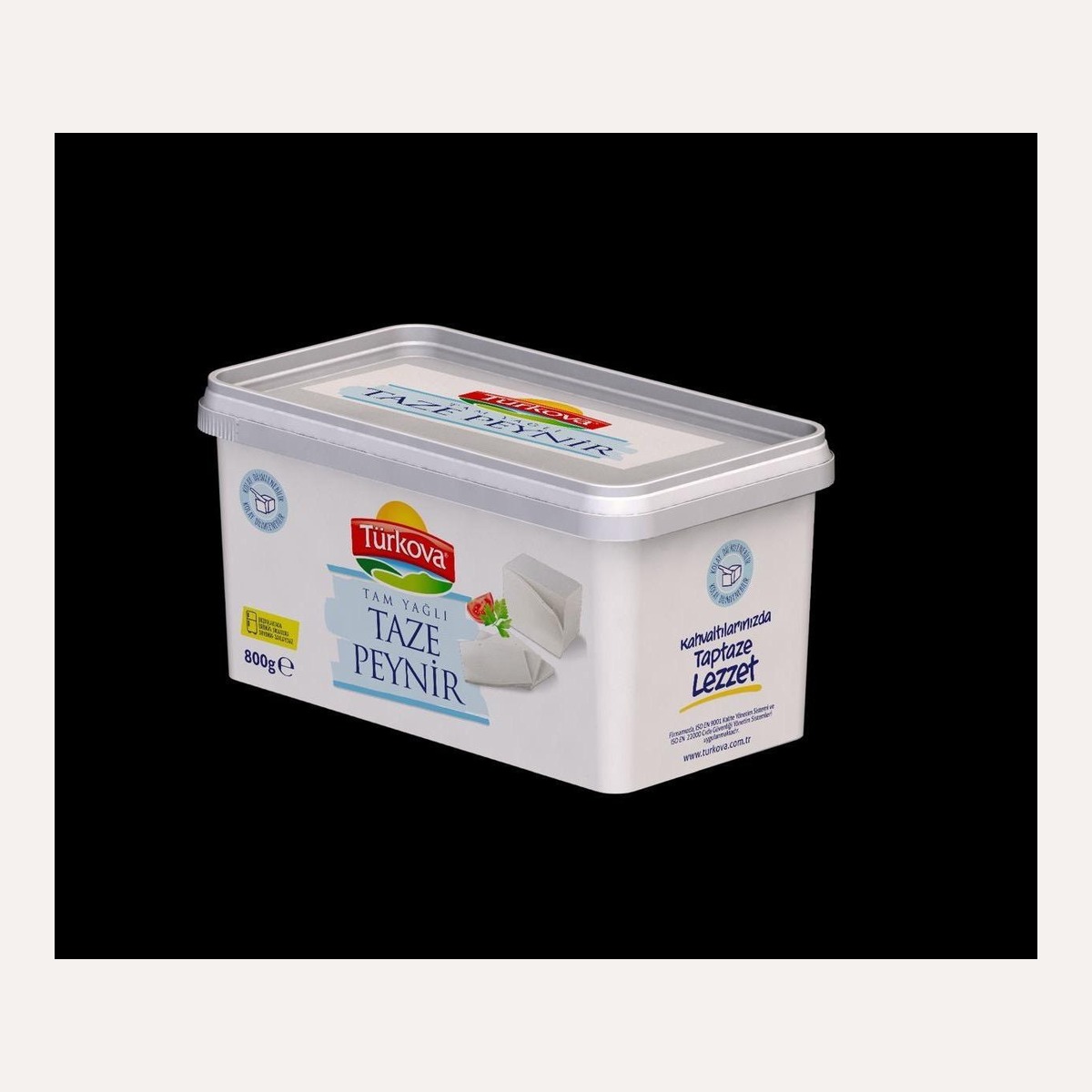 Türkova Tam Yağlı Taze Sandviç Peyniri 800 GR