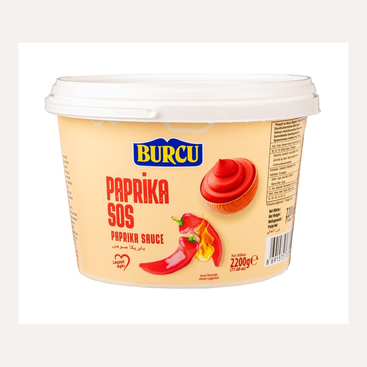 Burcu Paprika Sos 2200 GR