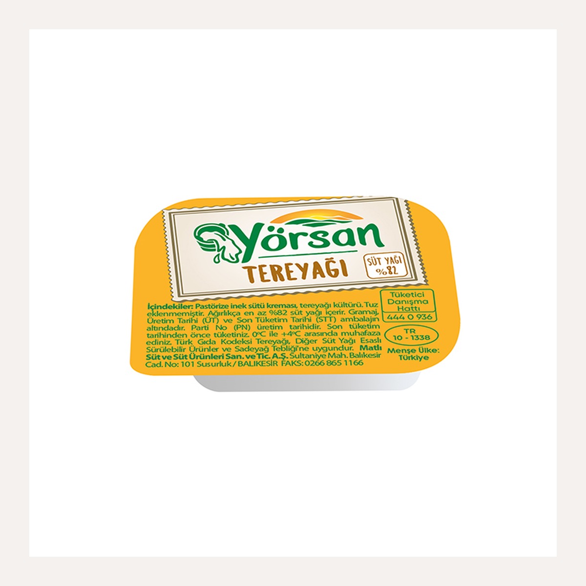 Yörsan Tereyağı 15x150 GR (Piknik)