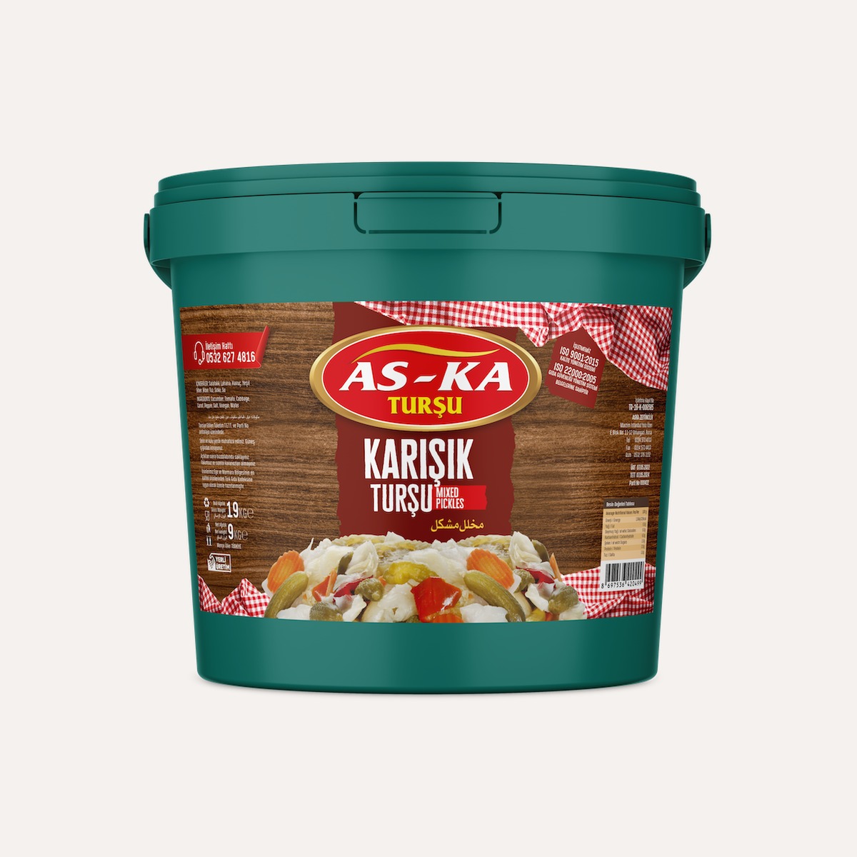 As-Ka Karışık Turşu 19 KG