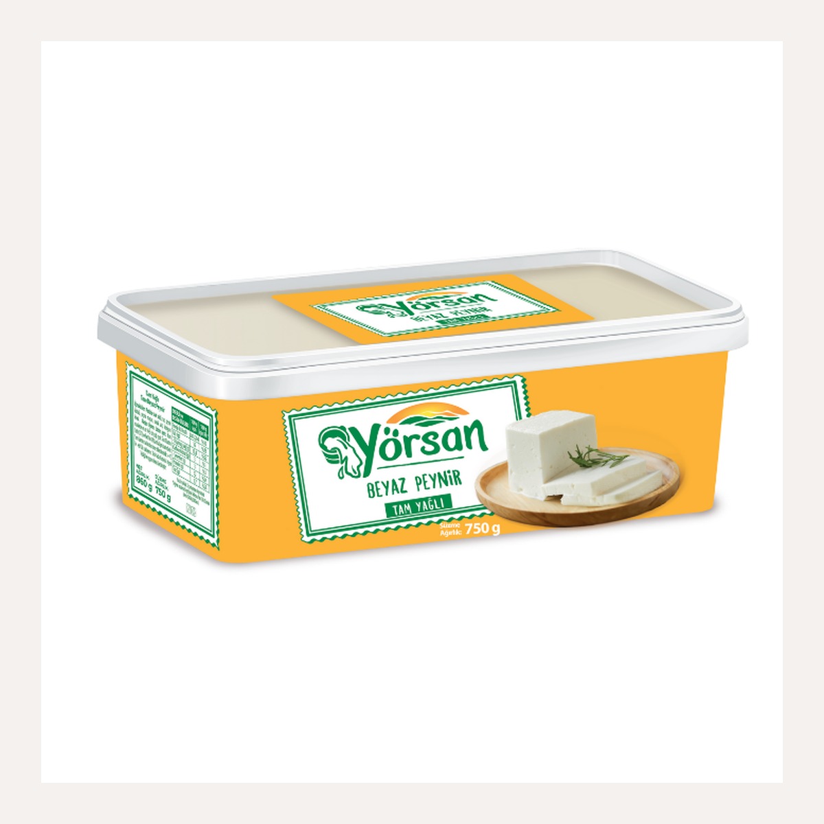 Yörsan Tam Yağlı Beyaz Peynir 750 GR