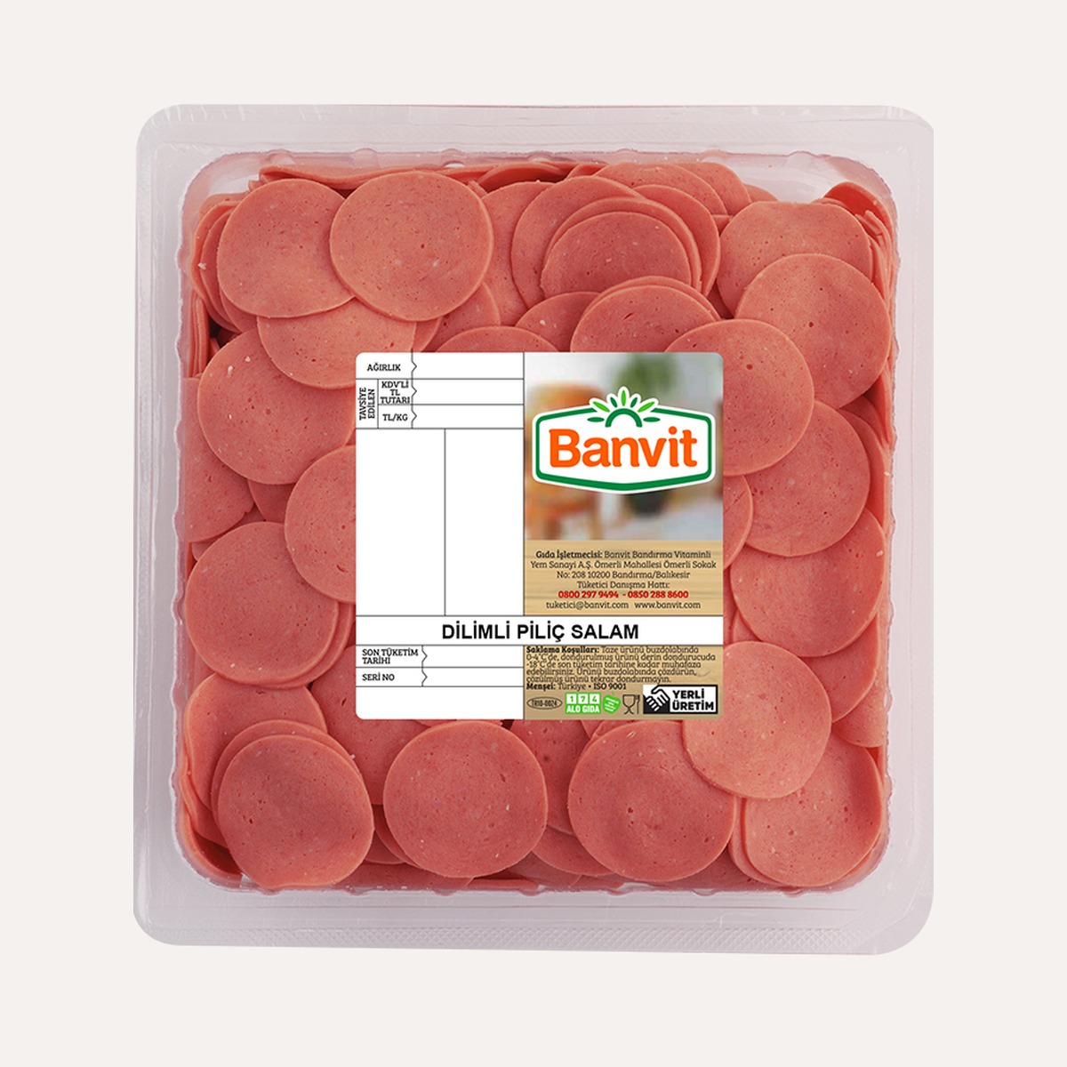 Banvit Dilimli Piliç Salam 1000 GR